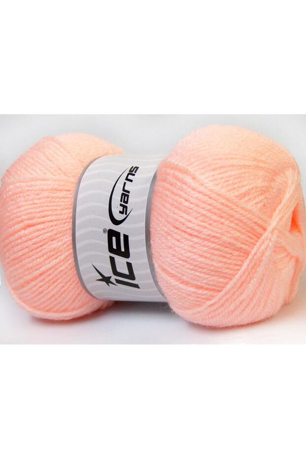 4X100Gr. Super Baby Bebe Acrylic Light Orange Winter, Bebe, 100% Acrylic
