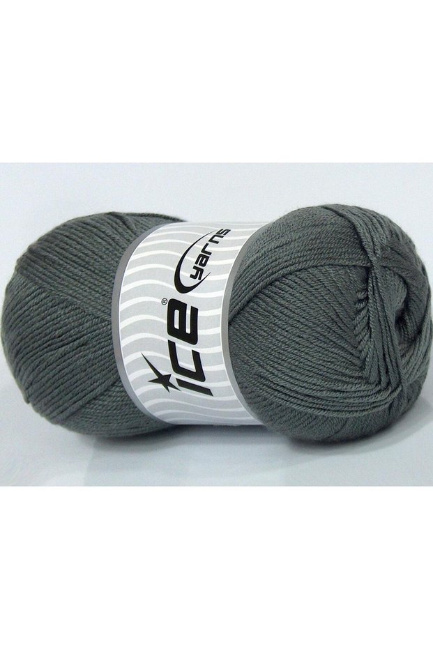 Lot of 4 X 100Gr Skeins Ice Yarns Antipilling Baby Hand Knitting Yarn Grey