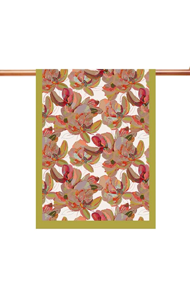 Natural Patterned Shawl - 1