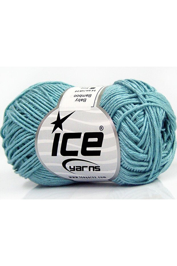 8X50Gr. Baby Bamboo Acrylic, Bamboo Light Blue Bebe, Summer Yarns, Bamboo