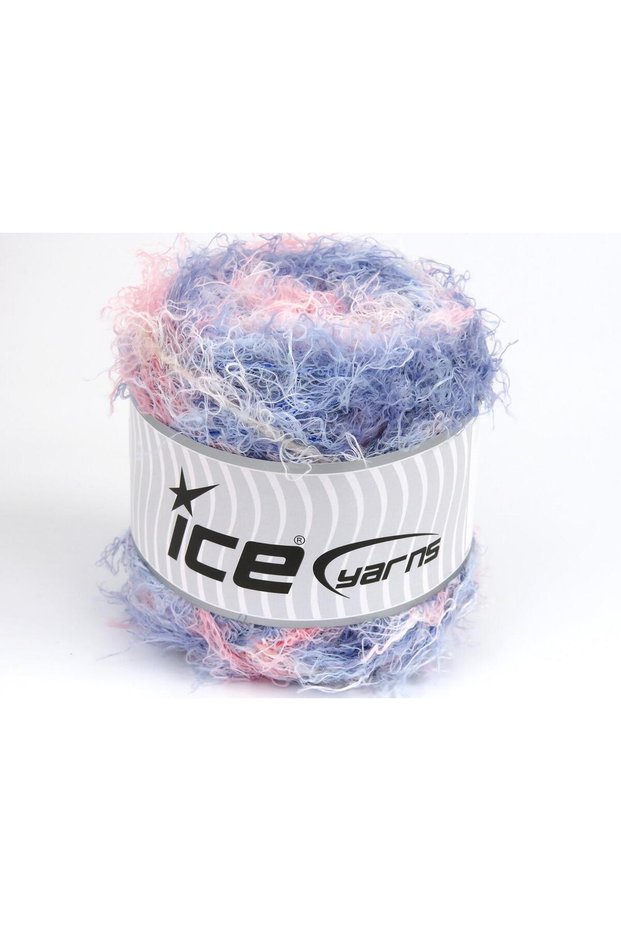 Lot of 4 X 100Gr Skeins Ice Yarns Cakes Mars (40% Viscose 30% Wool) Yarn Blue Salmon Shades