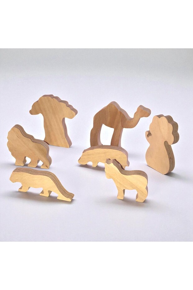 Wooden Toy Set - Wooden Animal Toy Set - Animal Figure Toy - Set Toy