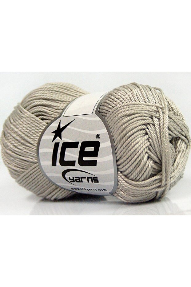 6X50Gr. Giza Cotton Light Grey Summer Yarns, Cotton, 100% Cotton