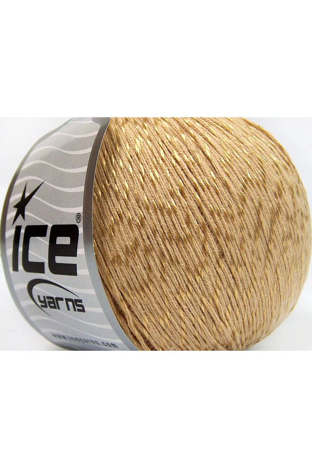 Lot of 4 X 100Gr Skeins Ice Yarns Summer (70% Mercerized Cotton 30% Viscose) Yarn Dark Cream