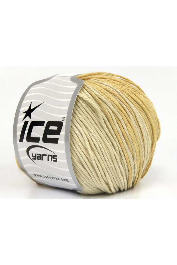 Lot of 4 X 100Gr Skeins Ice Yarns Mona Lisa (100% Cotton) Yarn Cream Shades