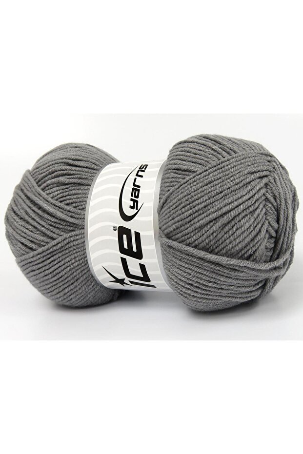 4X100Gr. Jeans Cotton Sport Premium Acrylic, Cotton Grey Summer Yarns, Cotton, Acrylic