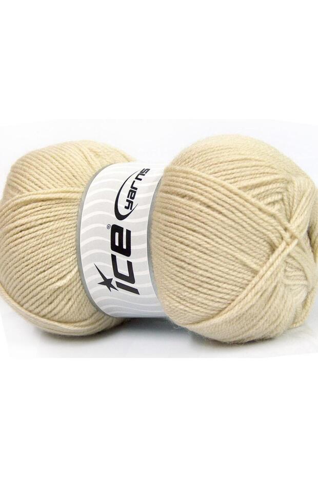 4X100Gr. Super Baby Baby Acrylic Beige Winter, Baby, 100% Acrylic