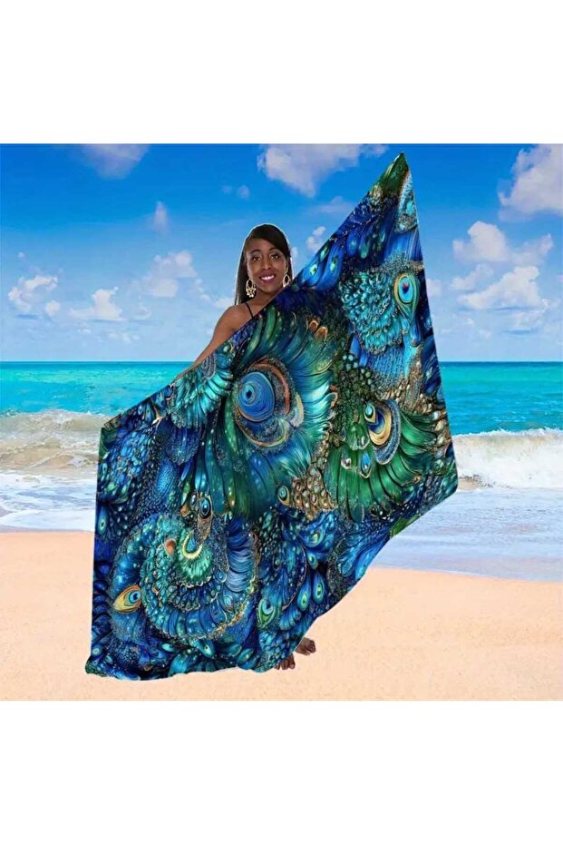 Peacock Patterned Pareo - 2