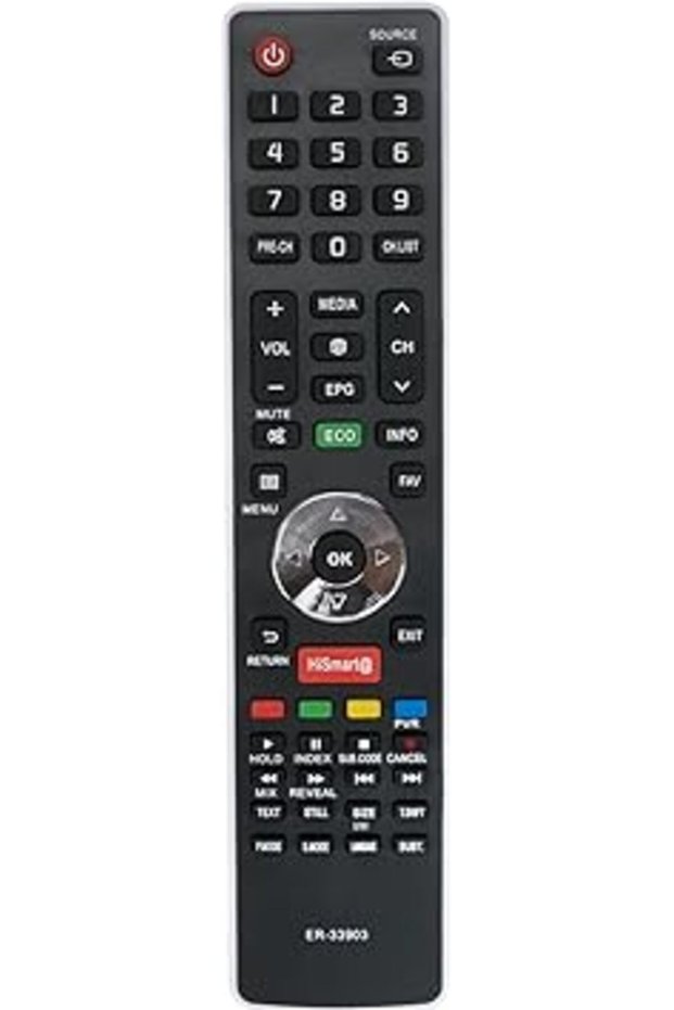 ER-33903HS Remote for Hisense TV 50K220, LTDN50K366, LHD32K160WSEU, LTDN50K166WSEU & More