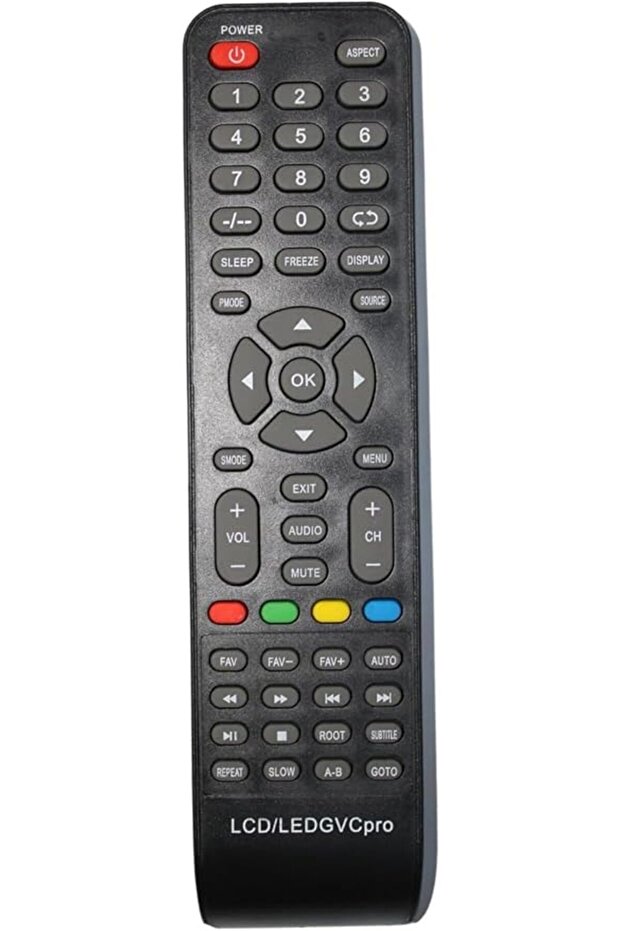 Backlit LED TV Remote Control for GVC PRO Brand, LCD Display