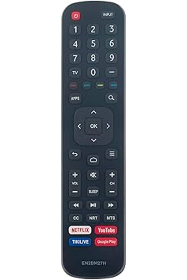 EN2BM27H Remote for Hisense Smart TV 43H5070F, 65H7709, 40H5040F & More (Sub EN2BN27H etc.)