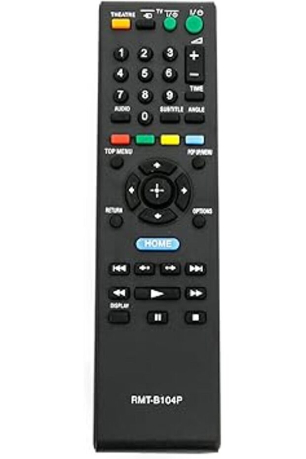 RMT-B104P Remote for Sony Blu-Ray DVD Player BDP-S363 S360 N460HP S560