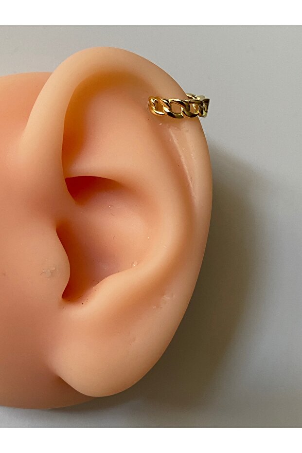Halka Çelik Piercing Zincir Model Helix Tragus Kıkırdak Lob 8 mm - 2