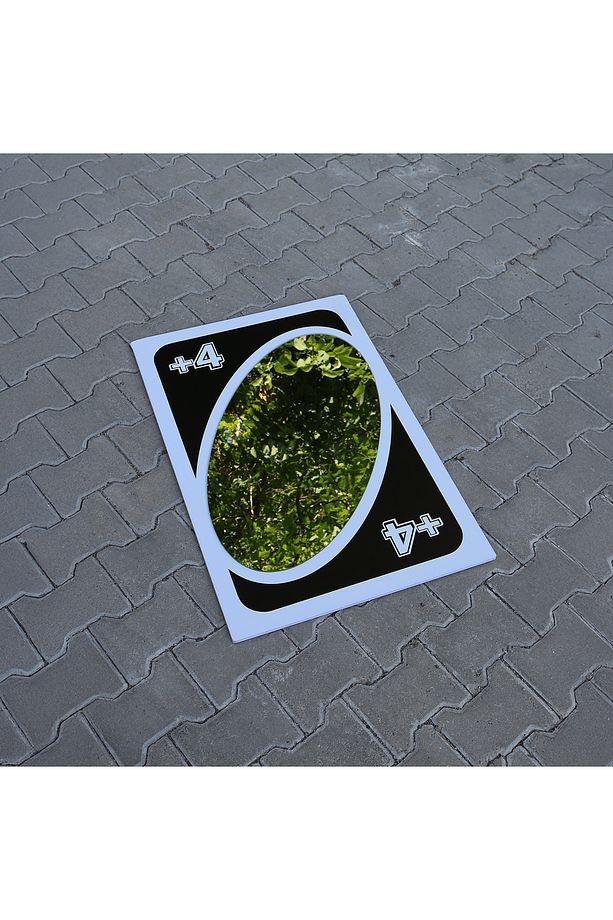UNO Temalı Dekoratif Ayna – UNO Kart Tasarımlı Dekoratif Ayna- +4 UNO Kart Tasarımlı Dekoratif Ayna - 2