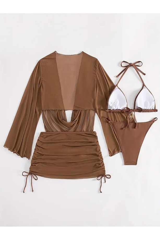 Kahve 4'lü Bikini Takımı - 2