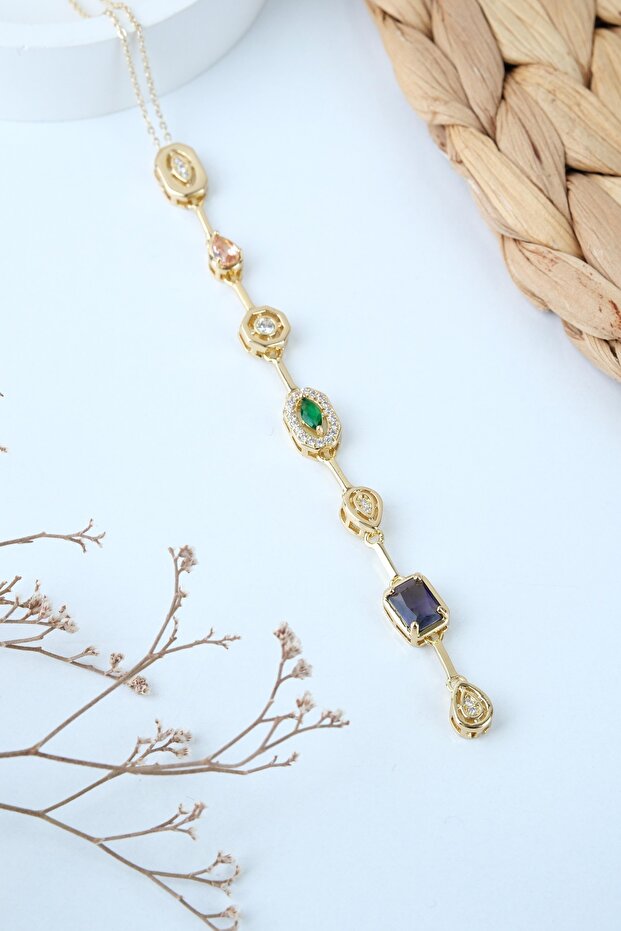 Steel / No Tarnishing / 7 Elements Color Y Necklace