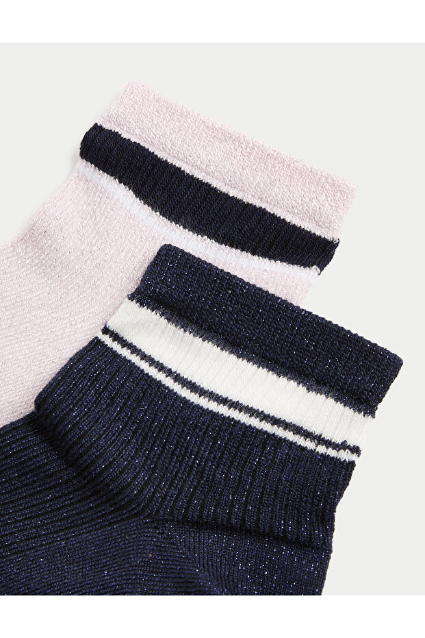 2'li Işıltılı Sumptuously Soft™ Bilek Çorabı - 2