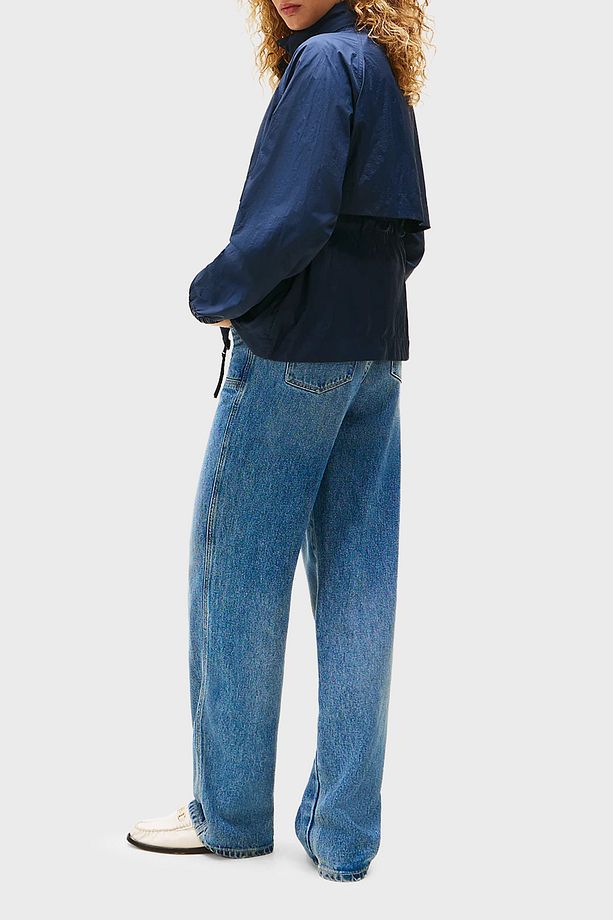 Logolu Su İtici Relaxed Fit Gizlenebilen Kapüşonlu Ceket CEKET WW0WW46444 C1G - 3