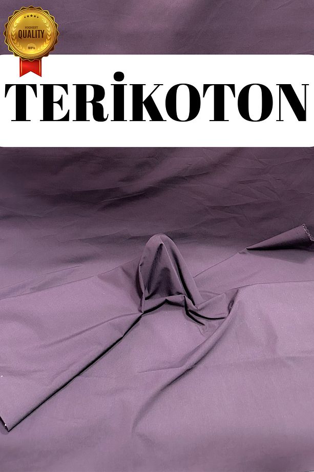 Terikoton Kumaş – Tok Yapılı, Nefes Alan, Kolay Dikilen Elbiselik Gömleklik Eteklik - 150 cm En - 1