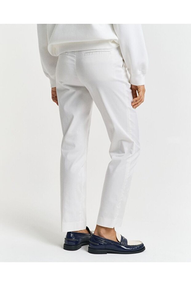 Slim Fit Cigarette Slacks - 4