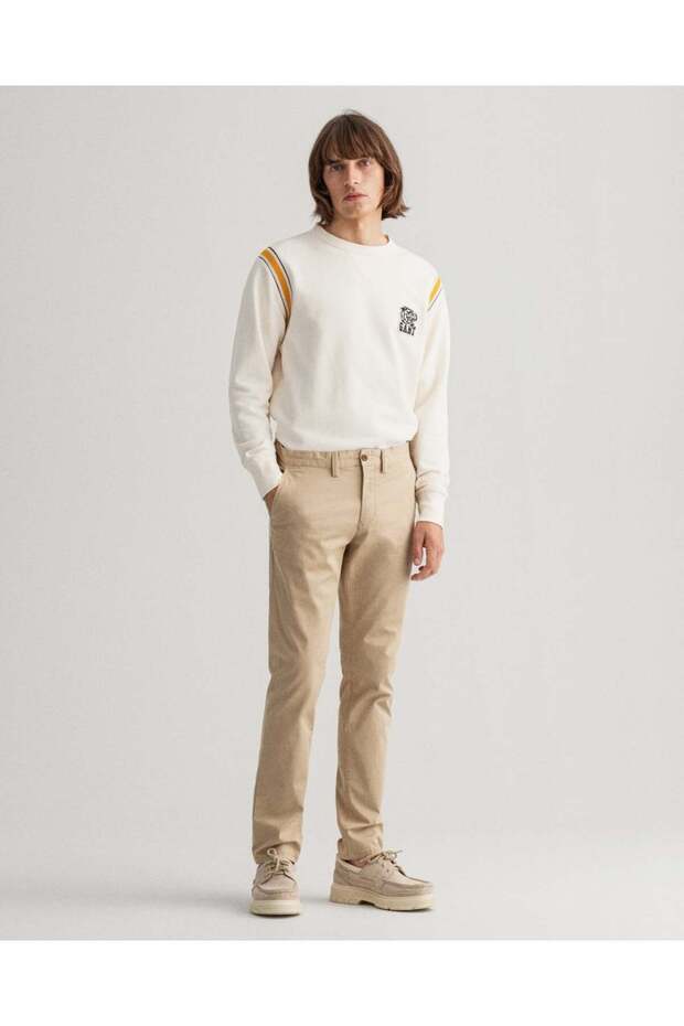 Hallden Slim Fit Twill Chinos
