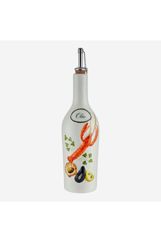 Italy White Ceramic Bottle 7 cm