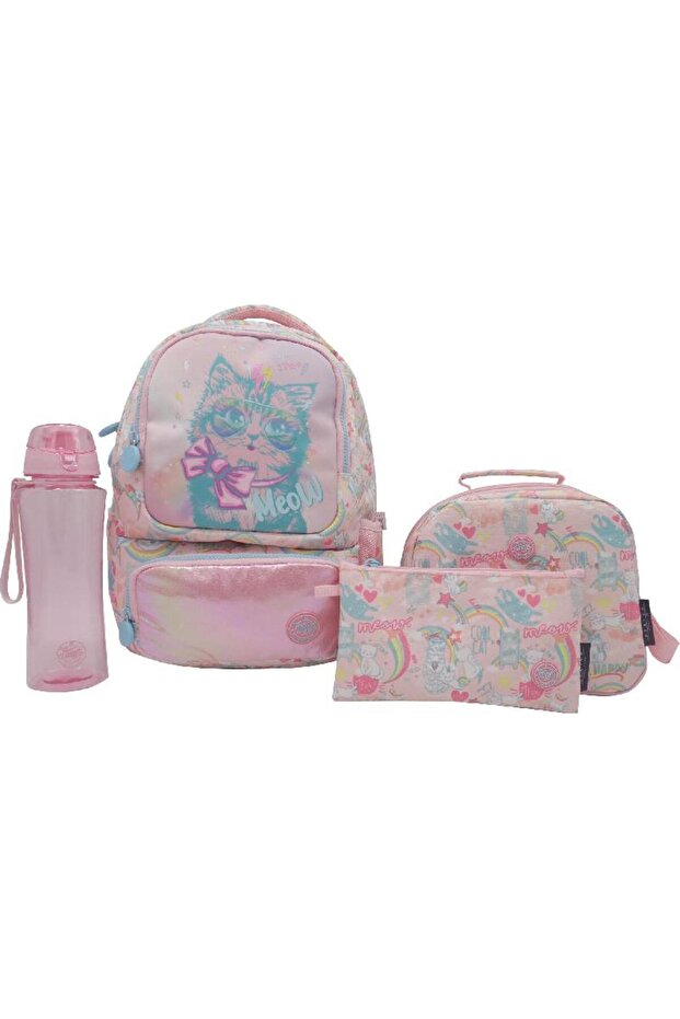 Cool Cat 4-in-1 Value Set Backpack with Accessory – height/length 14.00 in ( 35.56 cm )