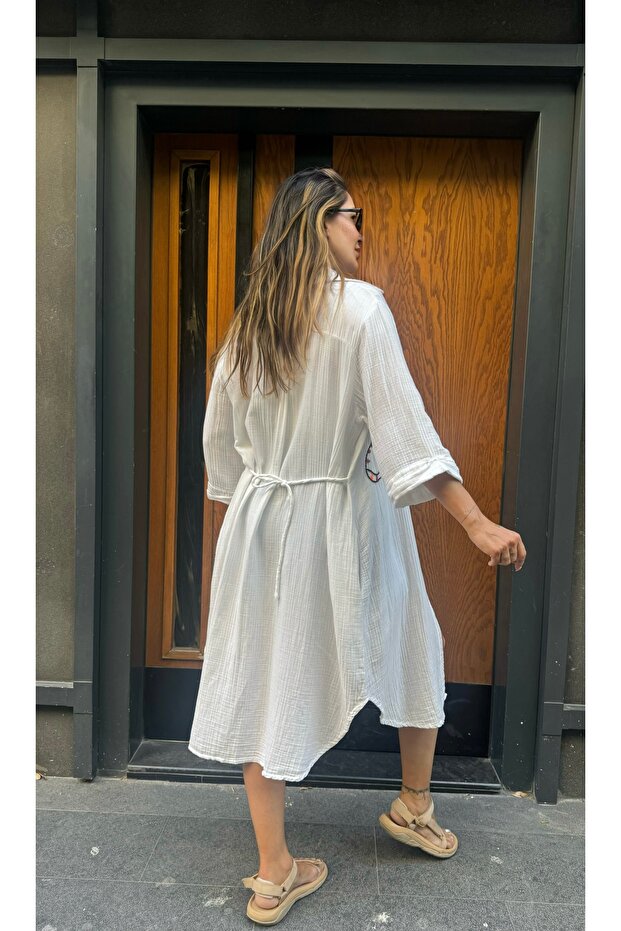 Müslin gömlek elbise - 2