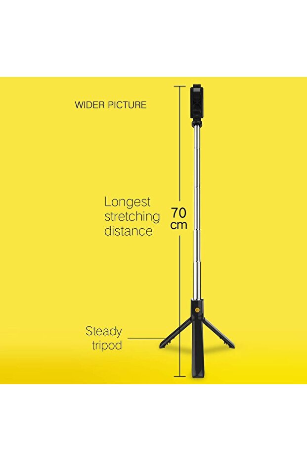 عصا سيلفي ثلاثية القوائم متكاملة - 3