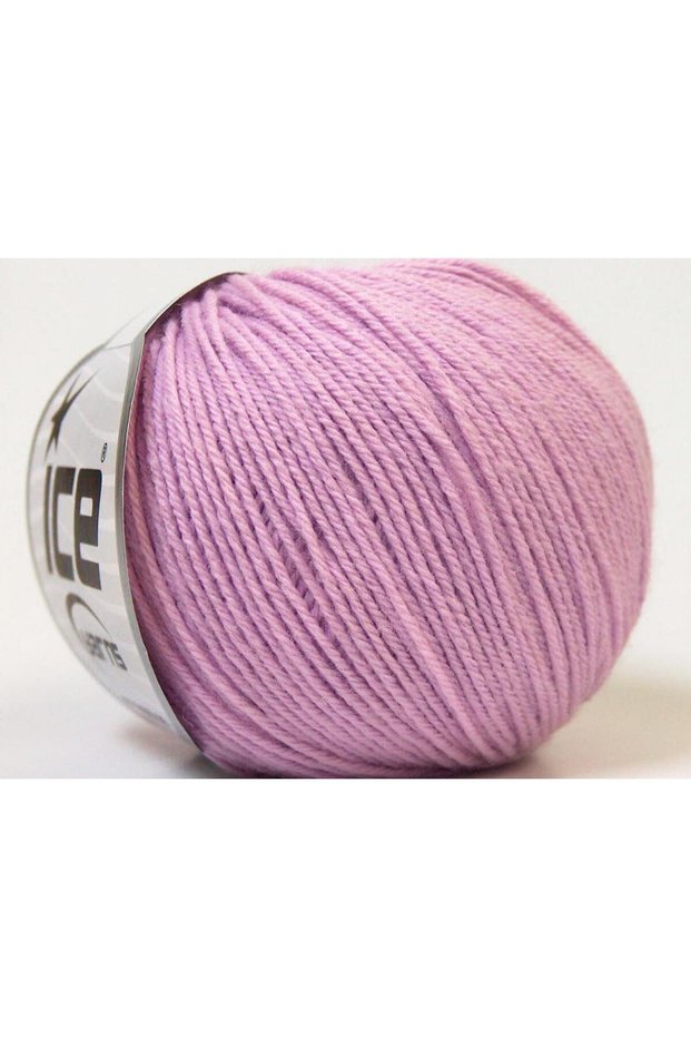 6X50Gr. Baby Merino Acrylic, Merino Wool Lilac Merino, Winter, Baby, Wool