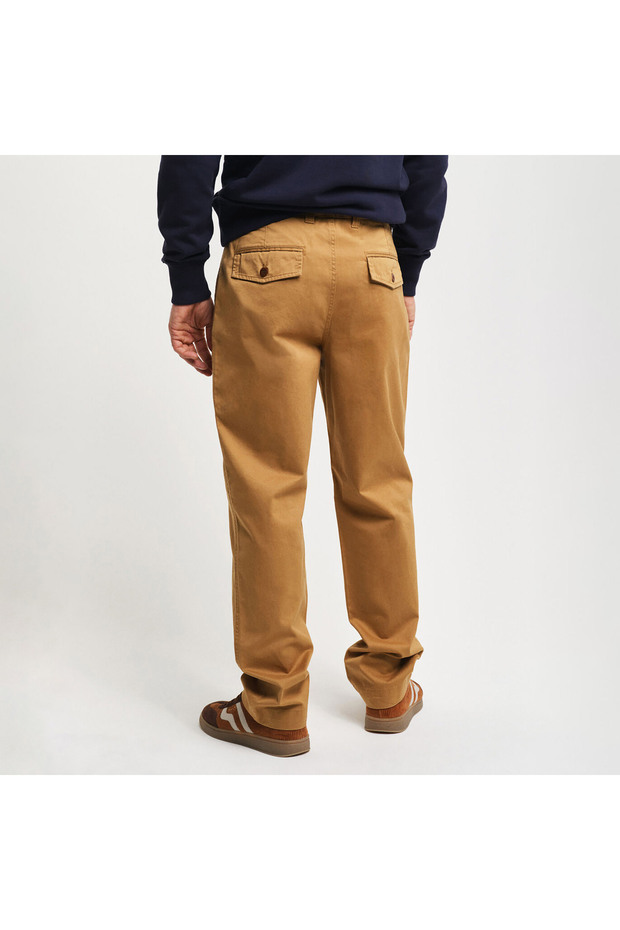 Erkek Bej Regular Fit Pantolon - 3