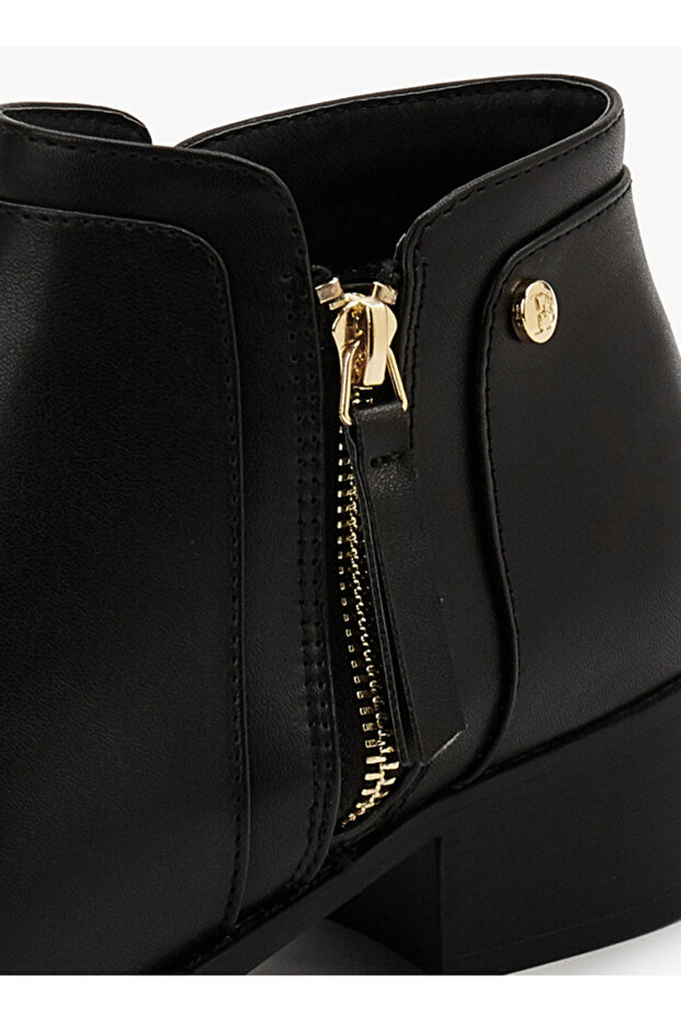 حذاء صلب للكاحل مع سحاب للإغلاق - 3