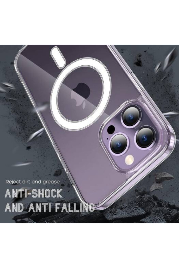 Protective Transparent Case with Wireless Charging for iPhone 15 Pro - 8