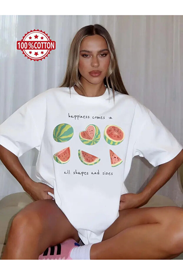 Premium Oversize Cut Short Sleeve Printed T-Shirt