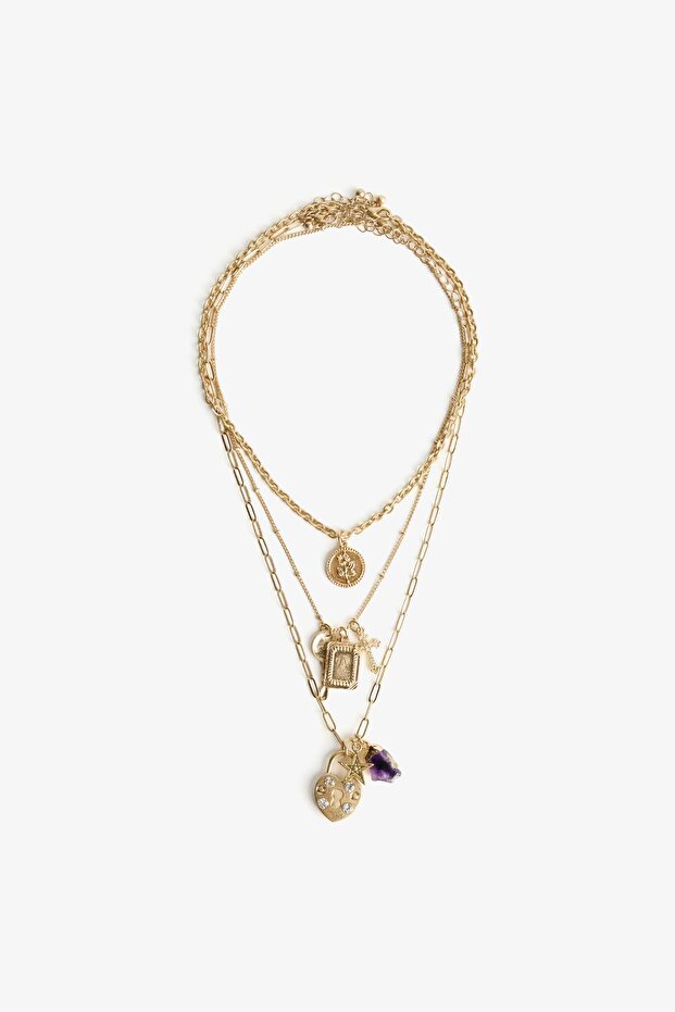 3'lü uçlu kolye seti - 2