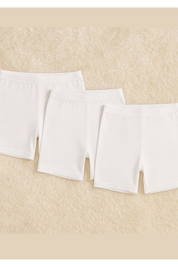 Kadın Giyim Pamuklu & Modal 3 Adet Likralı Boxer Şort LL.K41.O32.001 - 1