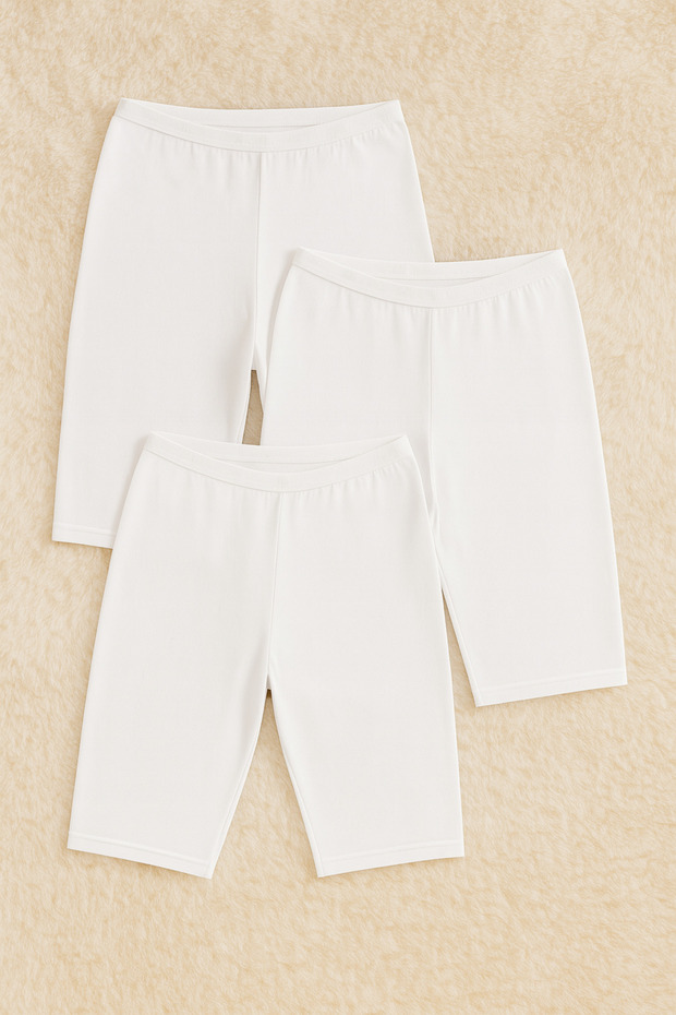 Women's Clothing Cotton & Modal 3 Pieces Above Knee Leggings Ll.K41.O33.001