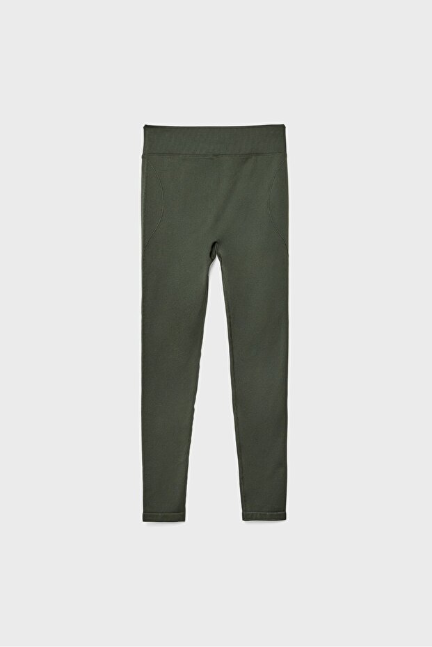 Yüksek belli, yumuşak şekillendirici tayt - 7