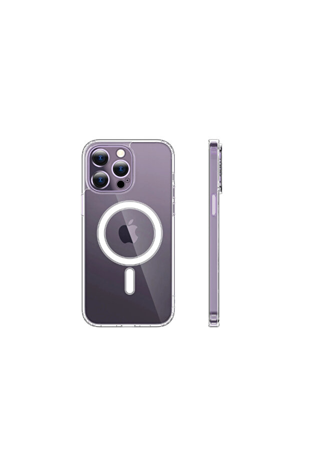 Protective Transparent Case with Wireless Charging for iPhone 15 Pro - 2