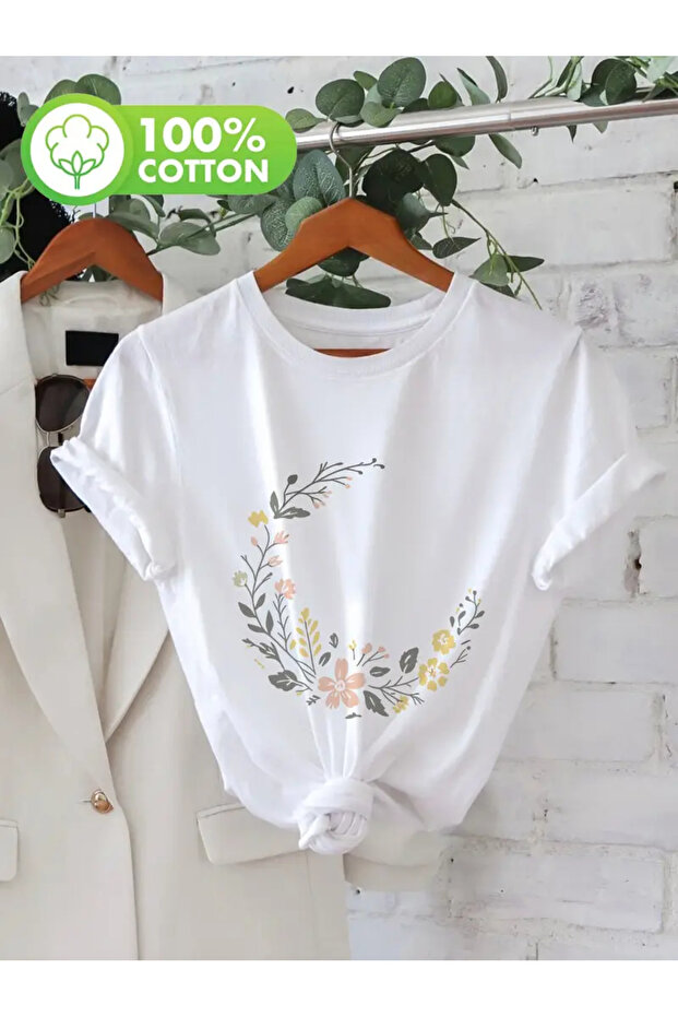 Premium Oversized Fit Short-Sleeve Printed T-Shirt