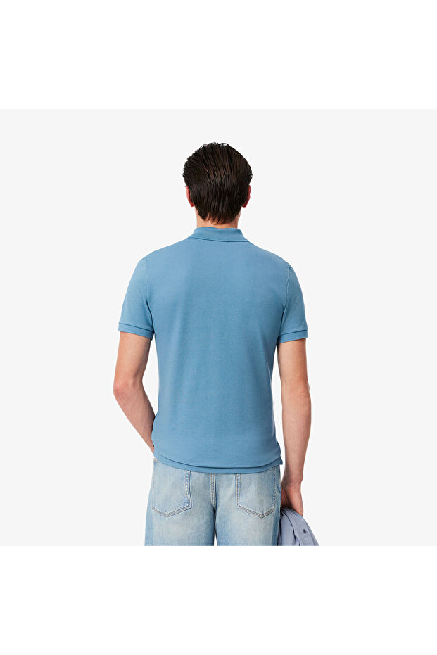 L.12.12 Erkek Slim Fit Mavi Polo - 3