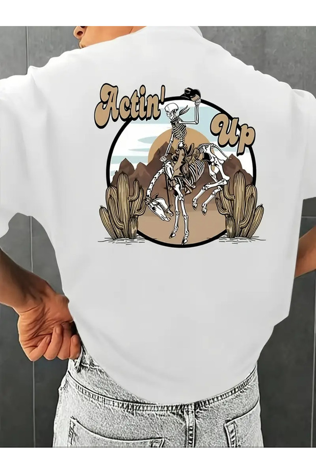 Premium Oversize Cut Short Sleeve Printed T-Shirt