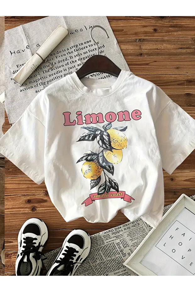 Premium Oversized Fit Short-Sleeve Printed T-Shirt