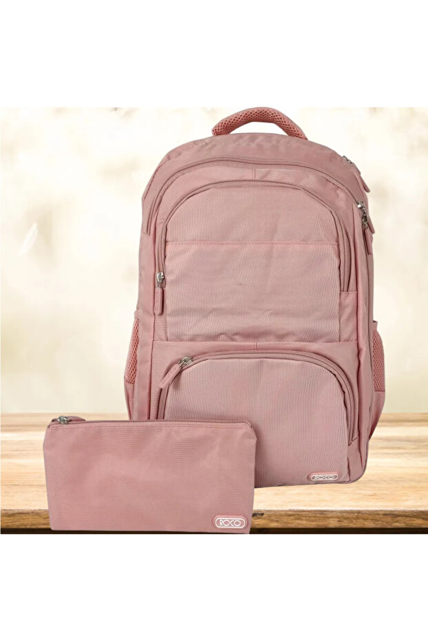 حقيبة ظهر كلاسيكية أساسية مع ملحق - 1