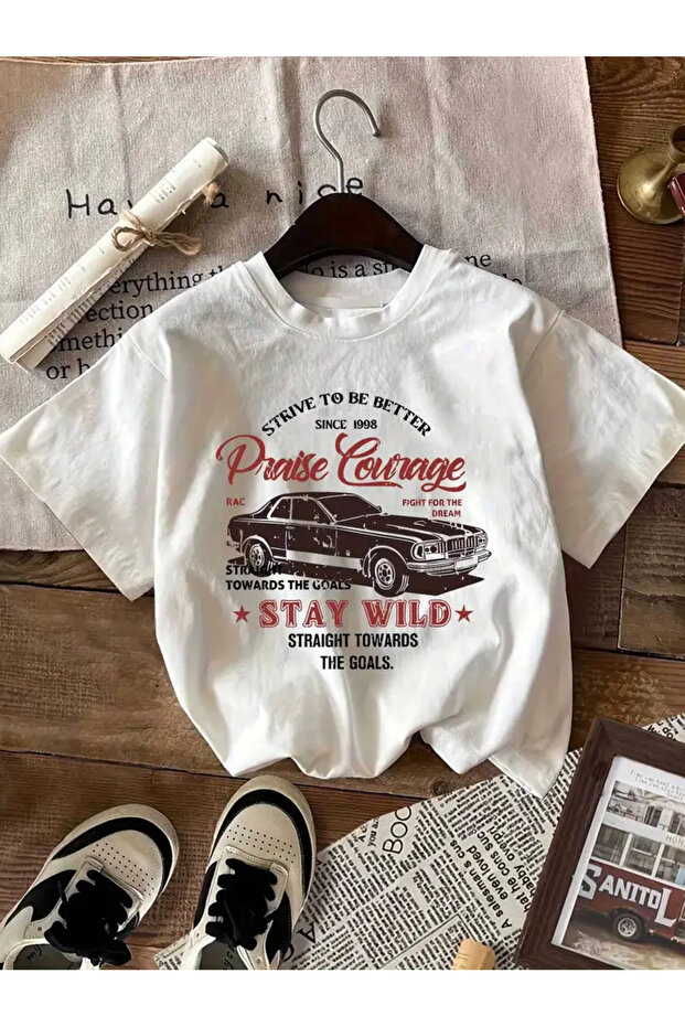 Premium Oversize Cut Short Sleeve Printed T-Shirt