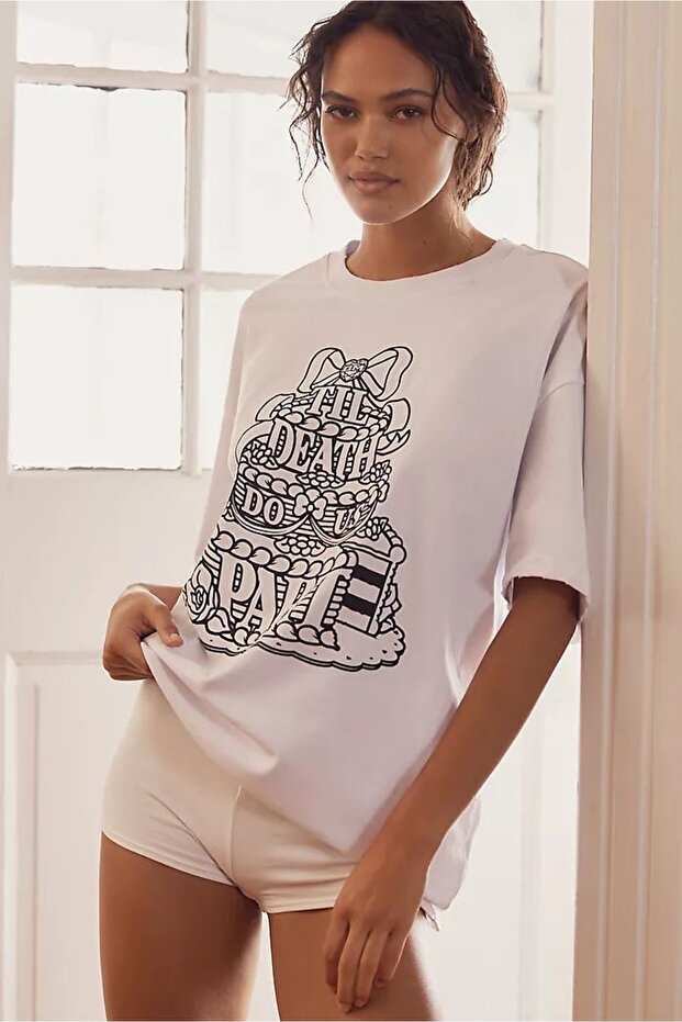 Premium Oversize Cut Short Sleeve Printed T-Shirt