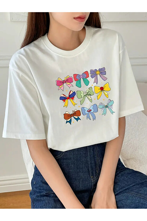 Premium Oversized Fit Short-Sleeve Printed T-Shirt