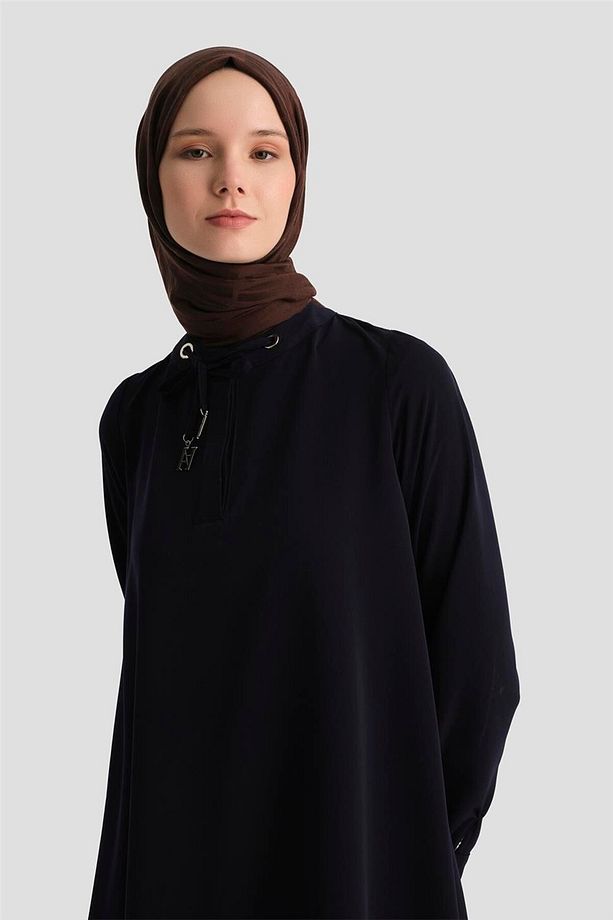 Bağcık Detaylı Tunik 25YH4202 İndigo - 3