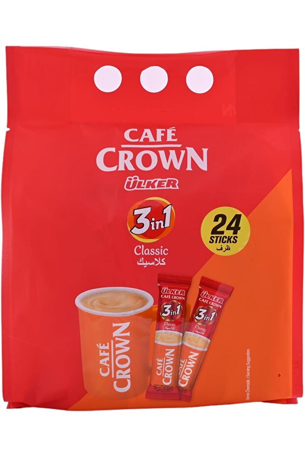 اولكر قهوة سريعة الذوبان ، كلاسيك 3 في 1، 24 × 17.5 جرام
