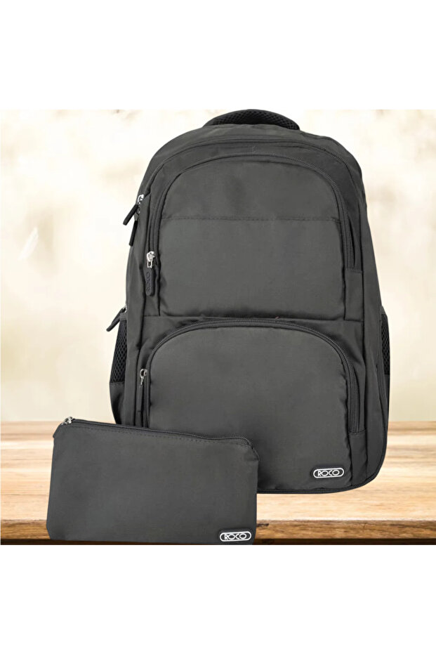 حقيبة ظهر كلاسيكية أساسية مع ملحق - 1